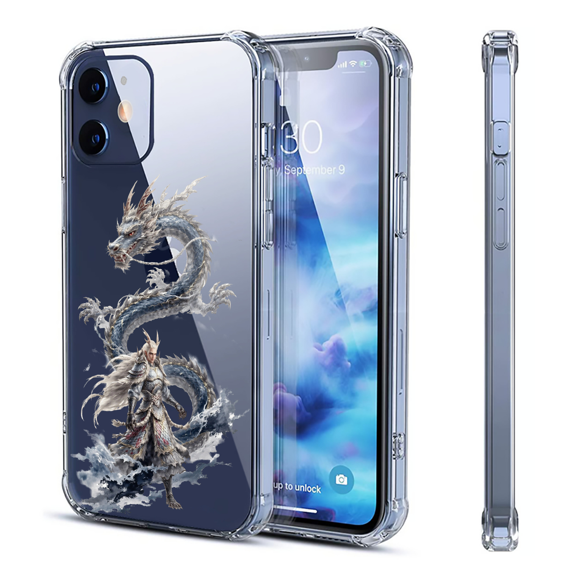 （画像用） Ne Zha 2 ナタ 魔童の大暴れ 【iPhone 12シリーズ対応】透明スマホケース（クリアソフトケース）